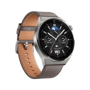 Huawei Watch GT3 Pro Classic 46mm 32GB (4GB Ram) Leather Strap Titanium Grey EU